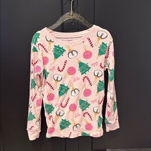 Carter's Pink Holiday Penguin Pajama Top and Pants